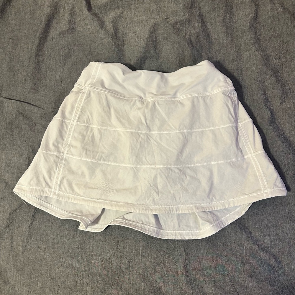 White Lululemon Pace Rival Skirt